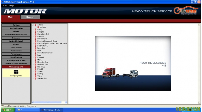 Phần Mềm sửa chữa xe đầu kéo (Motor Heavy Truck Service 2011)